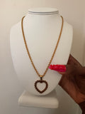 Gold heart necklace