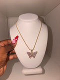 Rose Gold Butterfly Necklace
