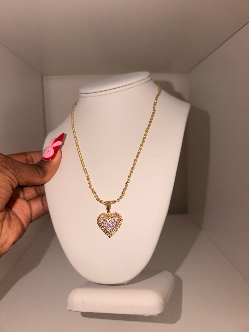 Nugget Heart Necklace