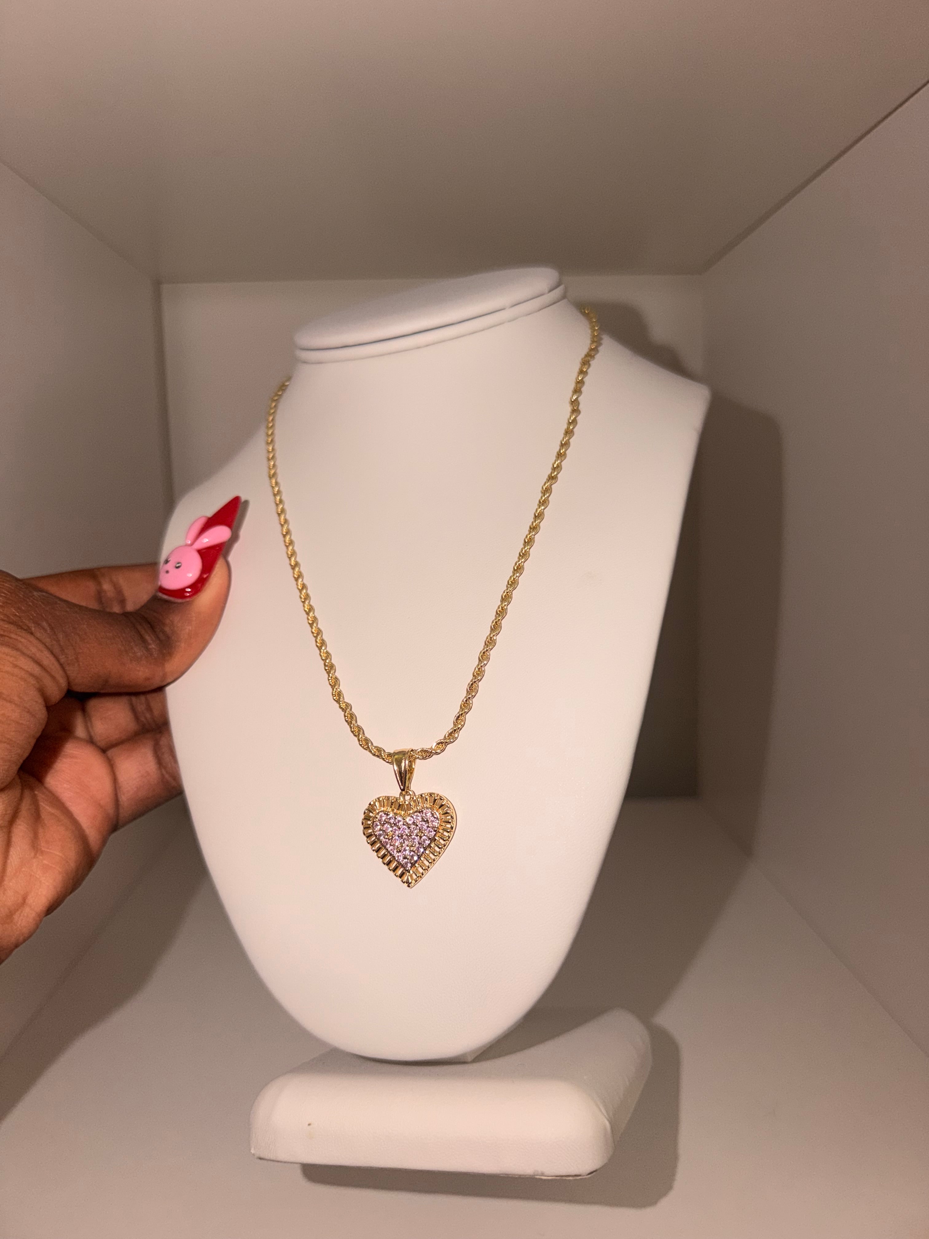 Nugget Heart Necklace