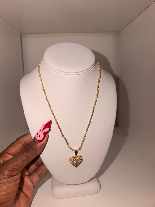 Nugget Heart Necklace